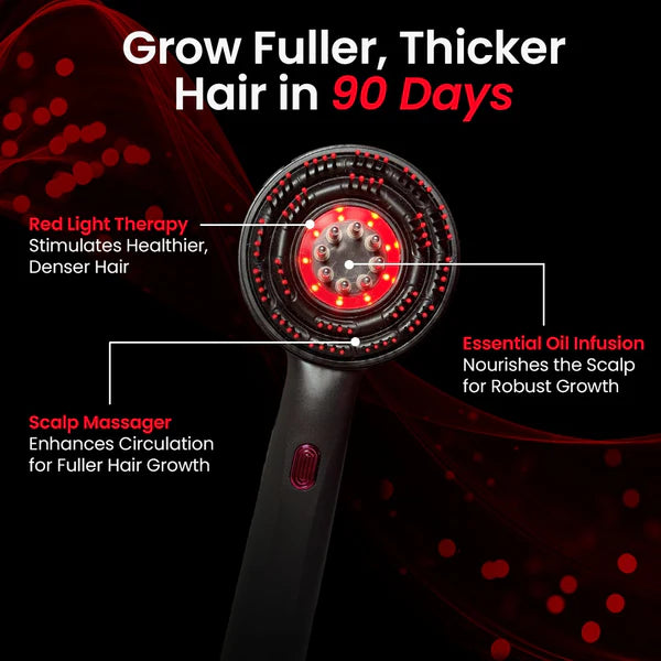 LeDoche Electric massage comb Red Light Brush for Hair Growth Scalp Essence Oil Applicator