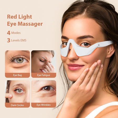 Microcurrent massage beauty eye care device, red light eye massager to fade dark circles, and eye beauty device LeDoche Haircare