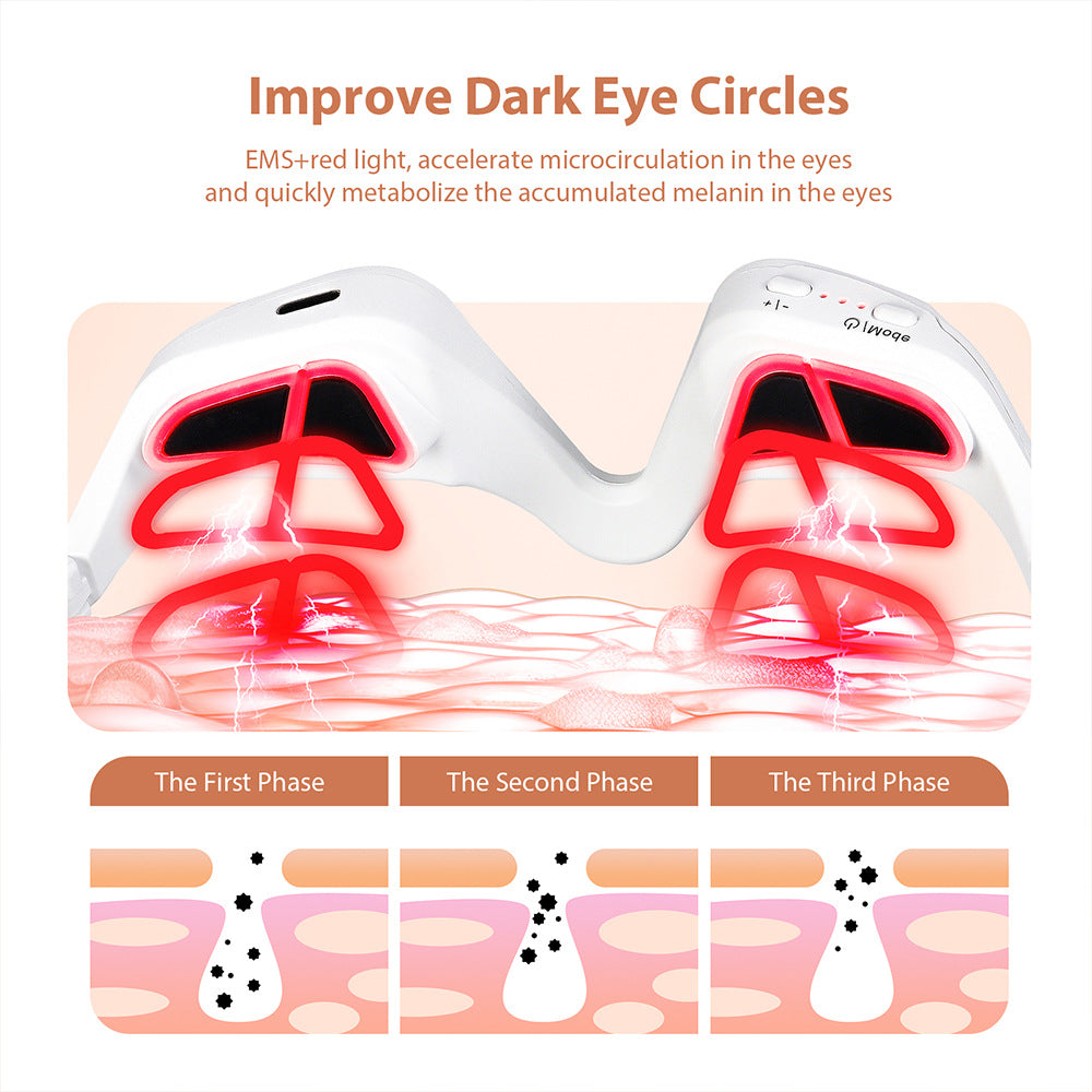 Microcurrent massage beauty eye care device, red light eye massager to fade dark circles, and eye beauty device LeDoche Haircare