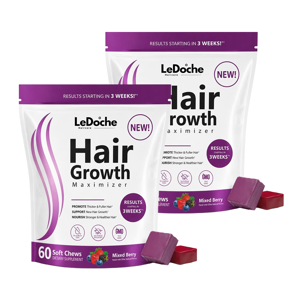 Hair Growth Maximizer Soft Chews LeDoche Haircare