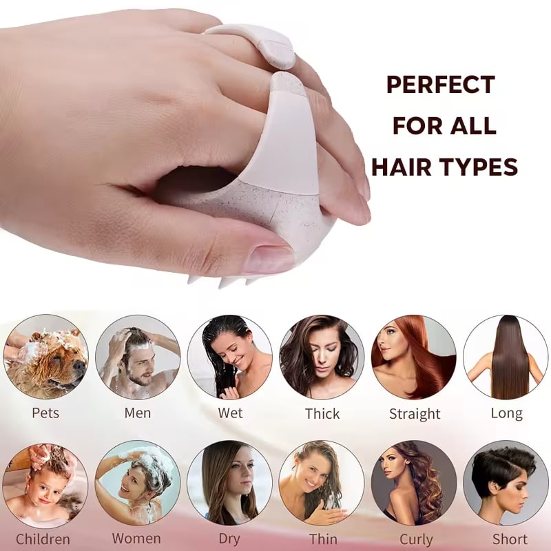 LeDoche Silicone  Vital Head  Scalp Massager Hair Shampoo Brush