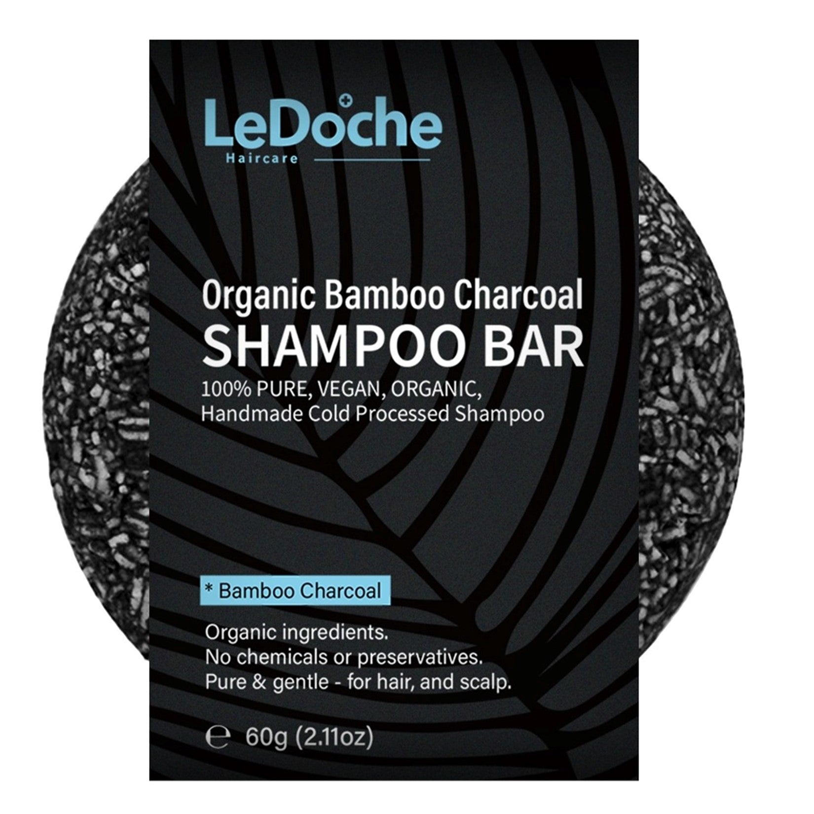 LeDoche Organic Bamboo Charcoal Shampoo Bar