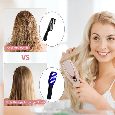 LeDoche Red/Blue Light Head Hair-Care Scalp Massager brush comb for hair growth