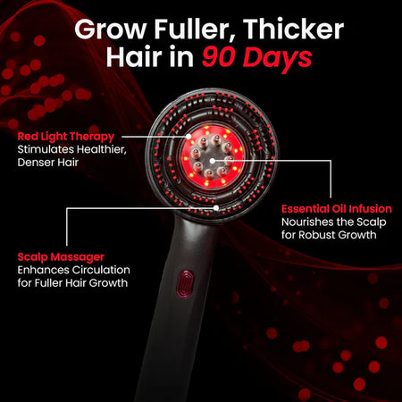 LeDoche Electric massage comb Red Light Brush for Hair Growth Scalp Essence Oil Applicator